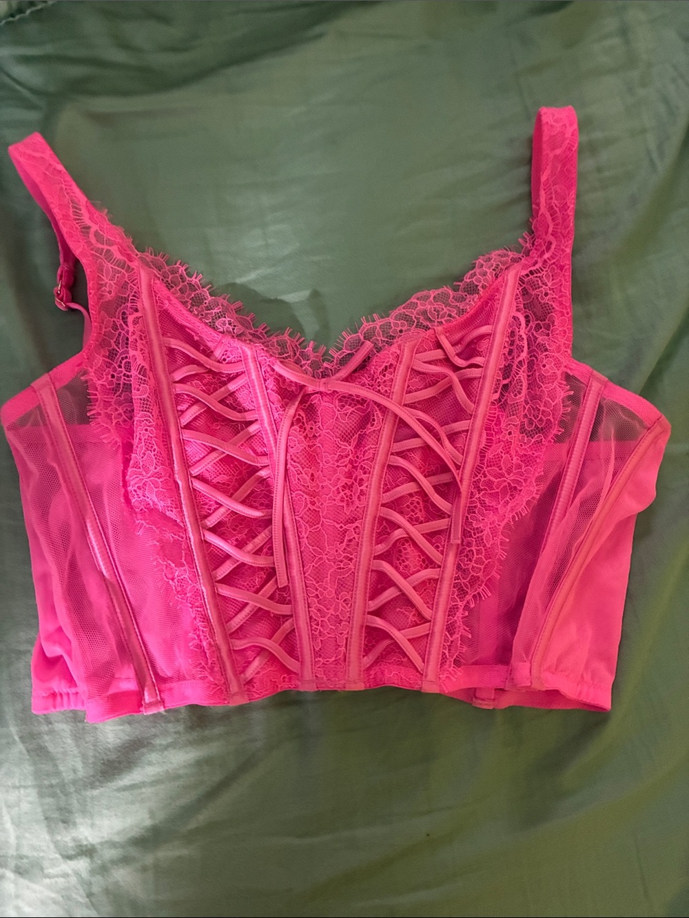 Hot Pink Bustier Corset Victoria Secret